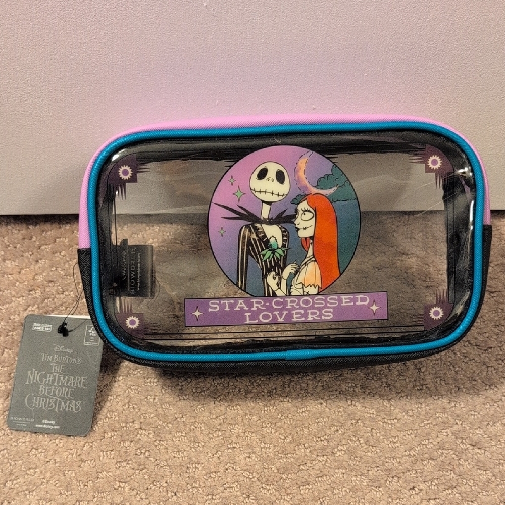 Bioworld Disney Nightmare Before Christmas Cosmetic Bag NWT